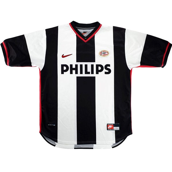 Thailandia Maglia PSV Eindhoven Away Retro 1998 2000 Nero Bianco